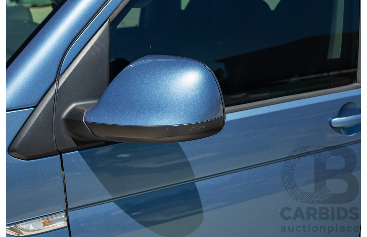 05/2017 Volkswagen Multivan Comfortline TDI340 T6 MY17.5 4D Wagon Acapulco Blue Metallic 2.0L Turbo Diesel - 7 Seats