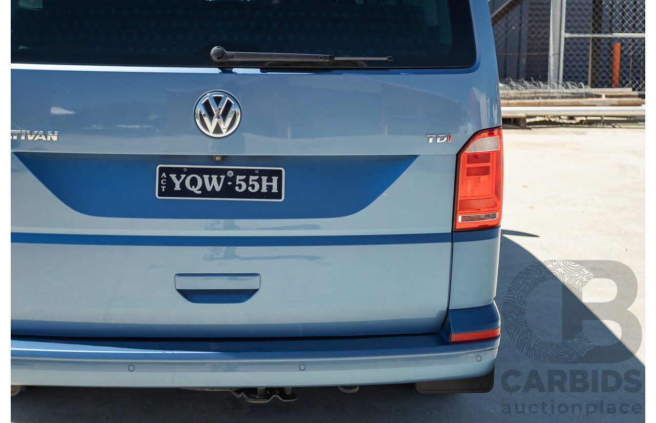 05/2017 Volkswagen Multivan Comfortline TDI340 T6 MY17.5 4D Wagon Acapulco Blue Metallic 2.0L Turbo Diesel - 7 Seats