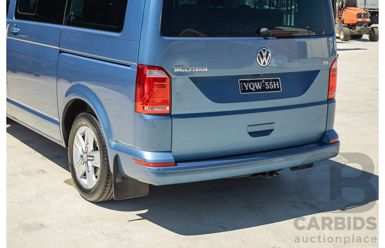 05/2017 Volkswagen Multivan Comfortline TDI340 T6 MY17.5 4D Wagon Acapulco Blue Metallic 2.0L Turbo Diesel - 7 Seats