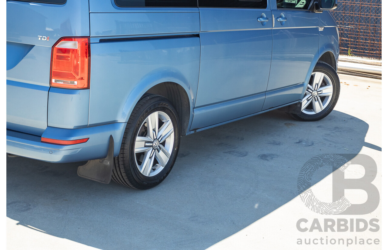 05/2017 Volkswagen Multivan Comfortline TDI340 T6 MY17.5 4D Wagon Acapulco Blue Metallic 2.0L Turbo Diesel - 7 Seats