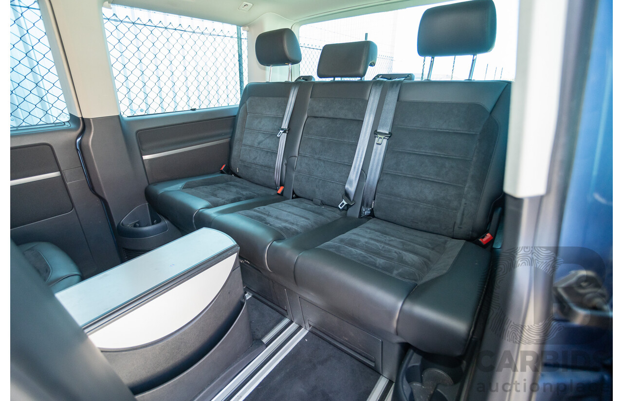 05/2017 Volkswagen Multivan Comfortline TDI340 T6 MY17.5 4D Wagon Acapulco Blue Metallic 2.0L Turbo Diesel - 7 Seats