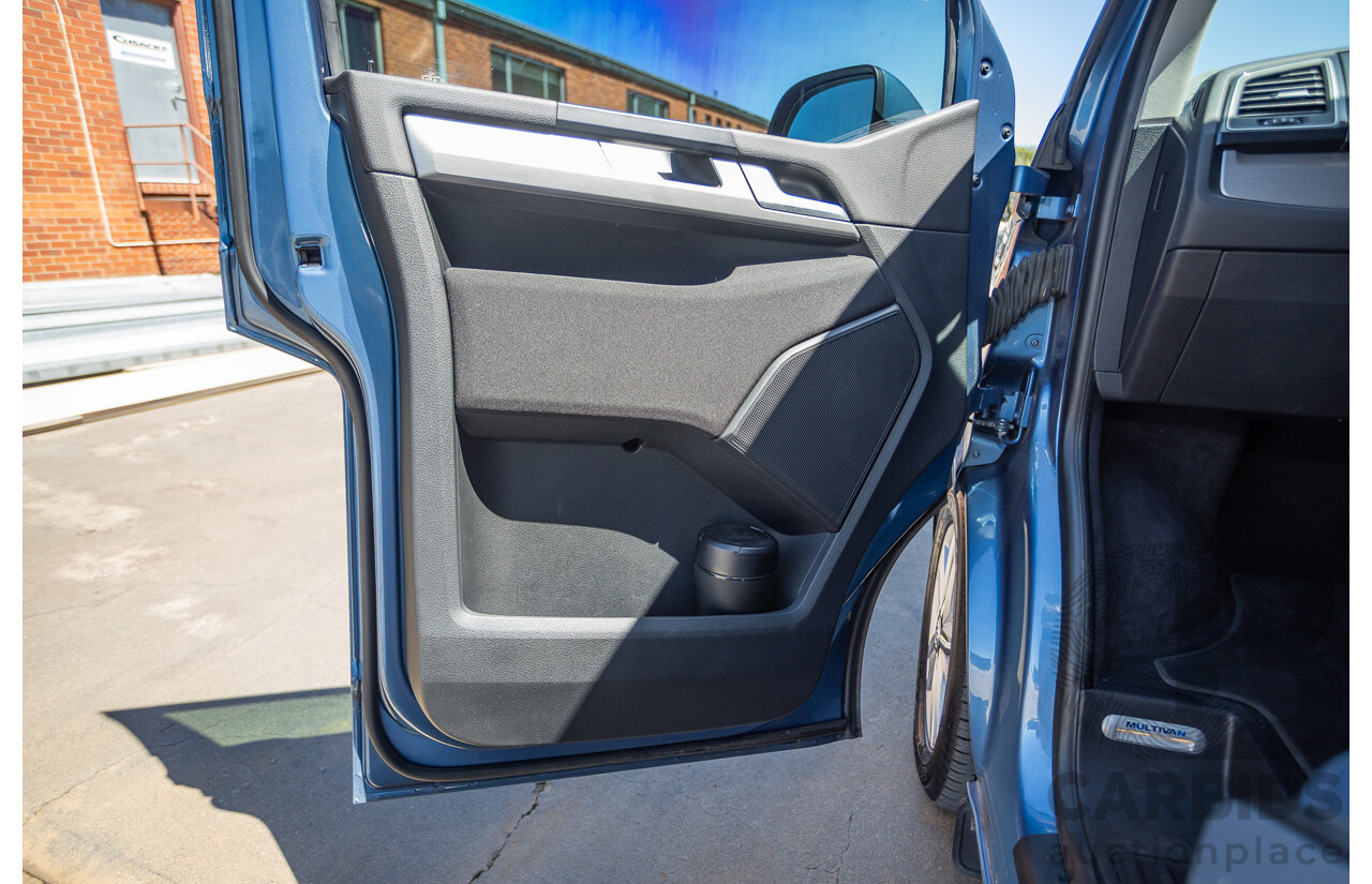 05/2017 Volkswagen Multivan Comfortline TDI340 T6 MY17.5 4D Wagon Acapulco Blue Metallic 2.0L Turbo Diesel - 7 Seats