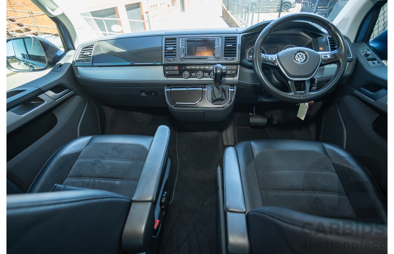 05/2017 Volkswagen Multivan Comfortline TDI340 T6 MY17.5 4D Wagon Acapulco Blue Metallic 2.0L Turbo Diesel - 7 Seats