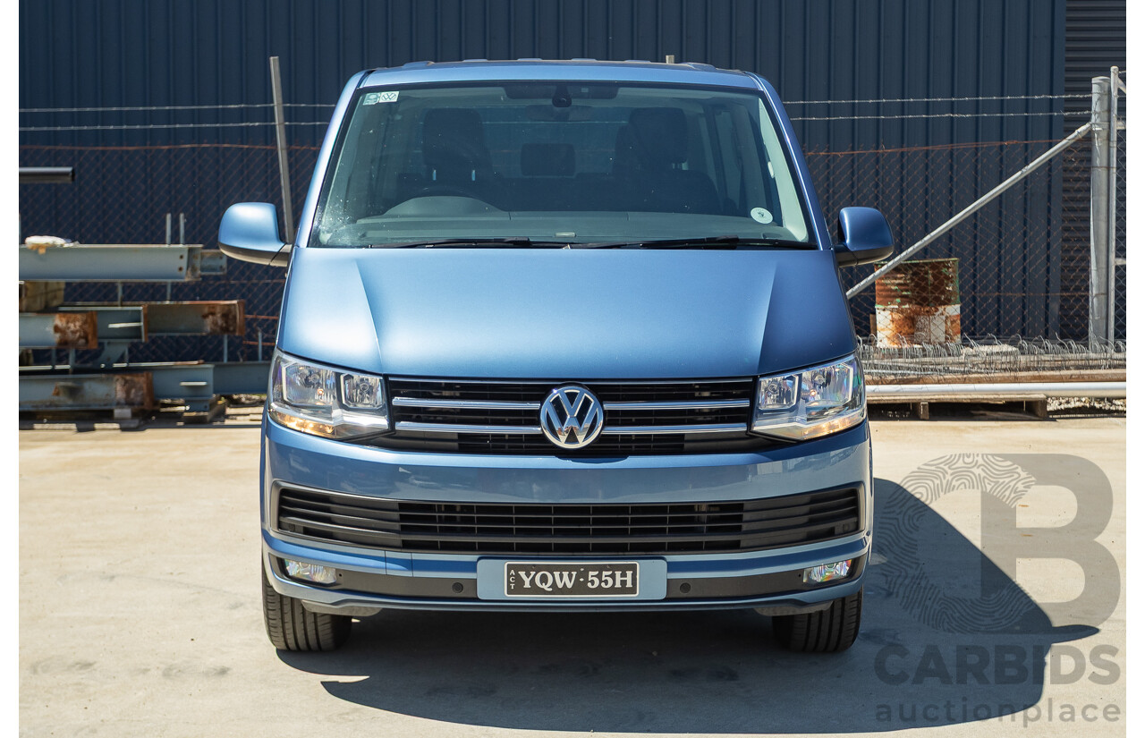 05/2017 Volkswagen Multivan Comfortline TDI340 T6 MY17.5 4D Wagon Acapulco Blue Metallic 2.0L Turbo Diesel - 7 Seats