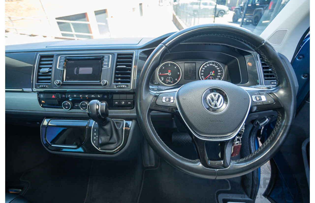 05/2017 Volkswagen Multivan Comfortline TDI340 T6 MY17.5 4D Wagon Acapulco Blue Metallic 2.0L Turbo Diesel - 7 Seats