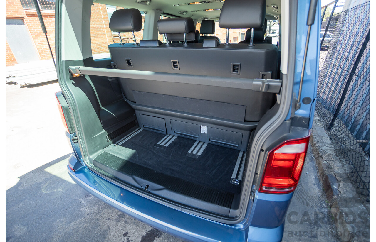 05/2017 Volkswagen Multivan Comfortline TDI340 T6 MY17.5 4D Wagon Acapulco Blue Metallic 2.0L Turbo Diesel - 7 Seats