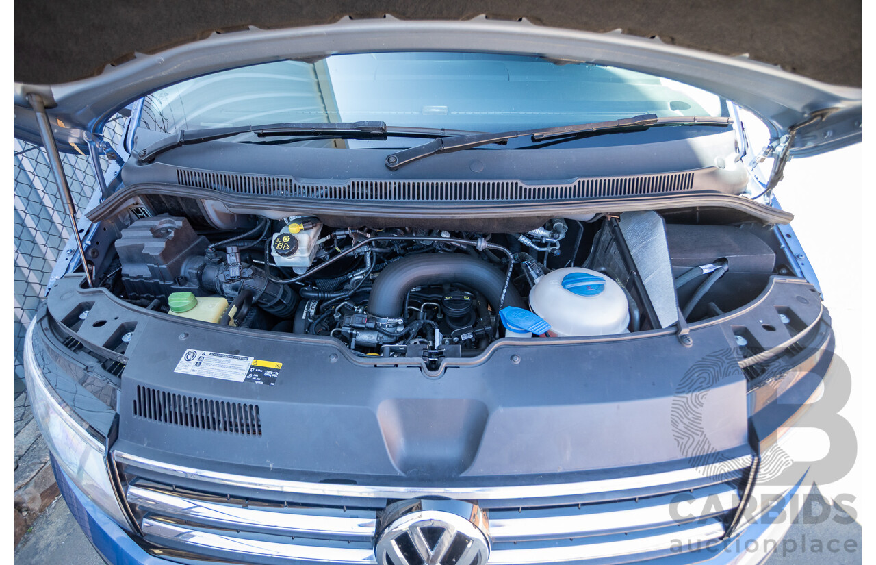 05/2017 Volkswagen Multivan Comfortline TDI340 T6 MY17.5 4D Wagon Acapulco Blue Metallic 2.0L Turbo Diesel - 7 Seats