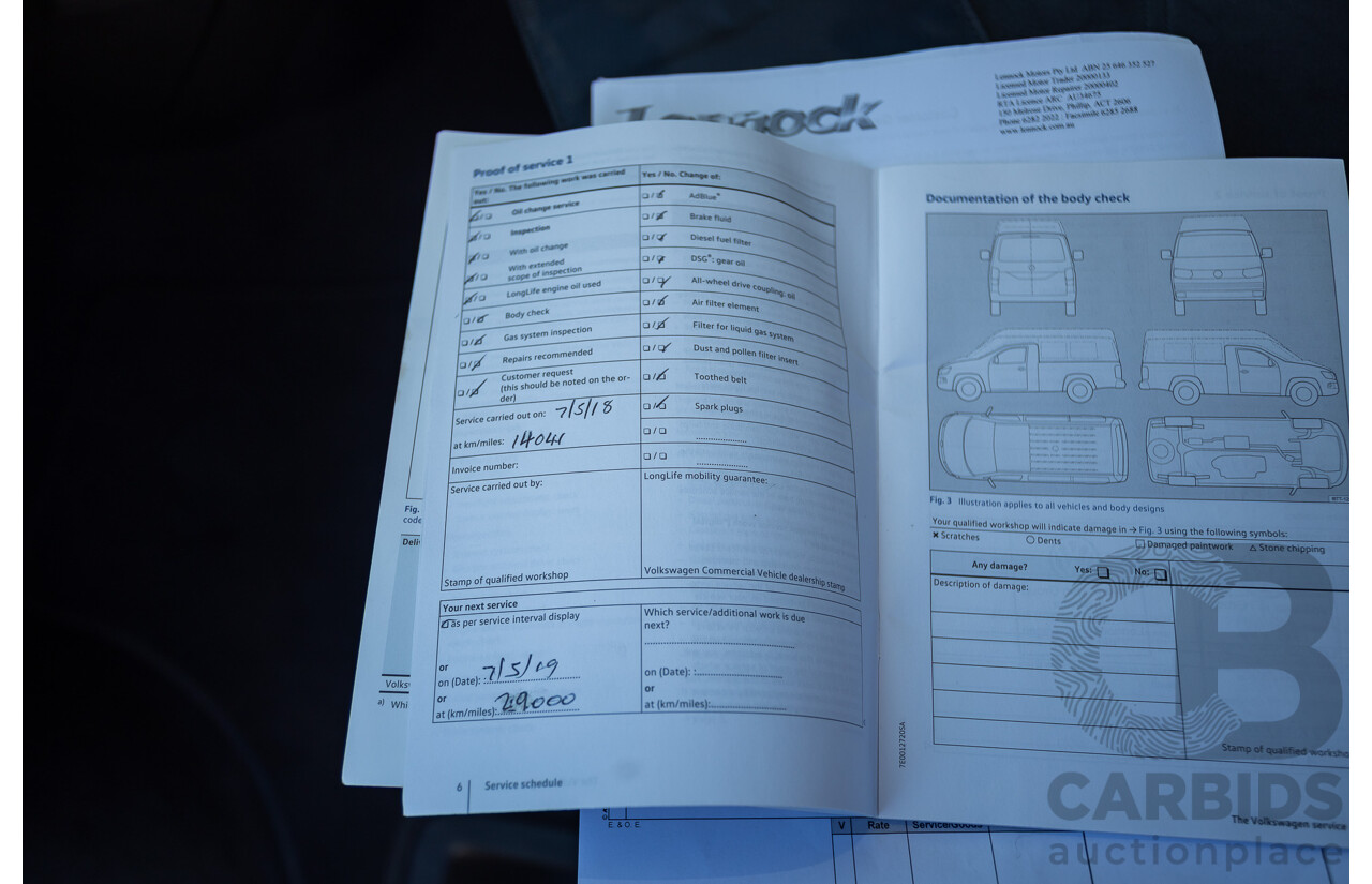 05/2017 Volkswagen Multivan Comfortline TDI340 T6 MY17.5 4D Wagon Acapulco Blue Metallic 2.0L Turbo Diesel - 7 Seats