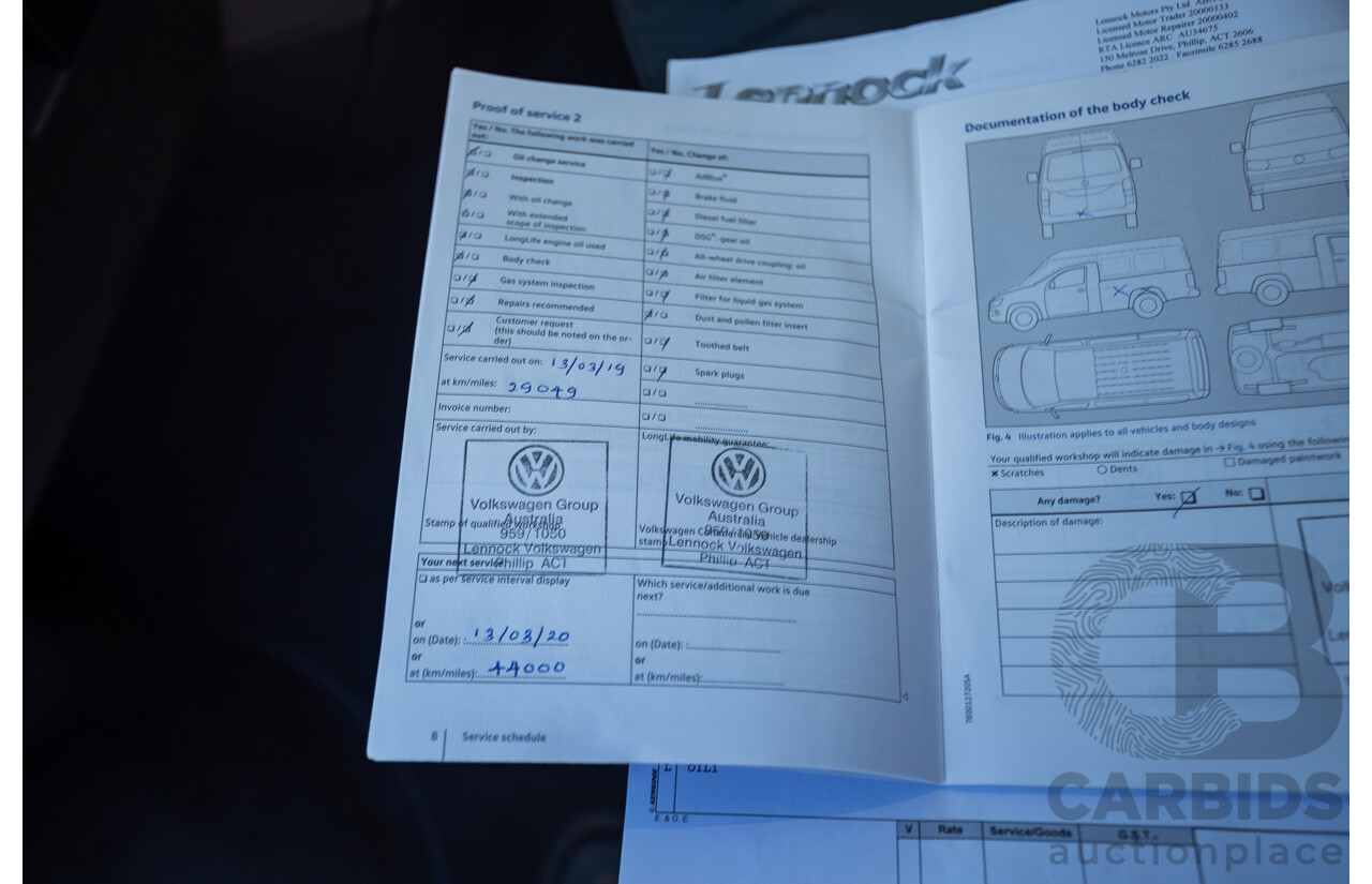 05/2017 Volkswagen Multivan Comfortline TDI340 T6 MY17.5 4D Wagon Acapulco Blue Metallic 2.0L Turbo Diesel - 7 Seats