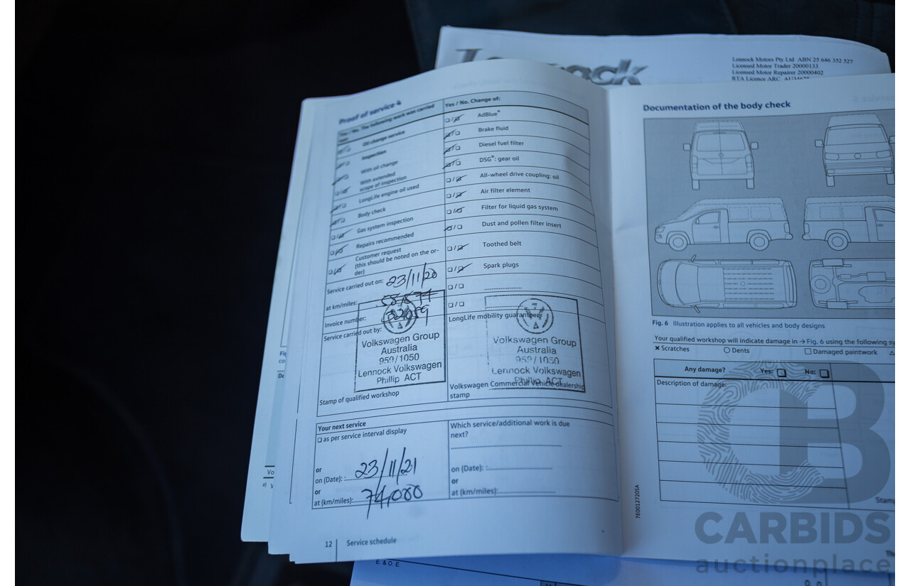 05/2017 Volkswagen Multivan Comfortline TDI340 T6 MY17.5 4D Wagon Acapulco Blue Metallic 2.0L Turbo Diesel - 7 Seats