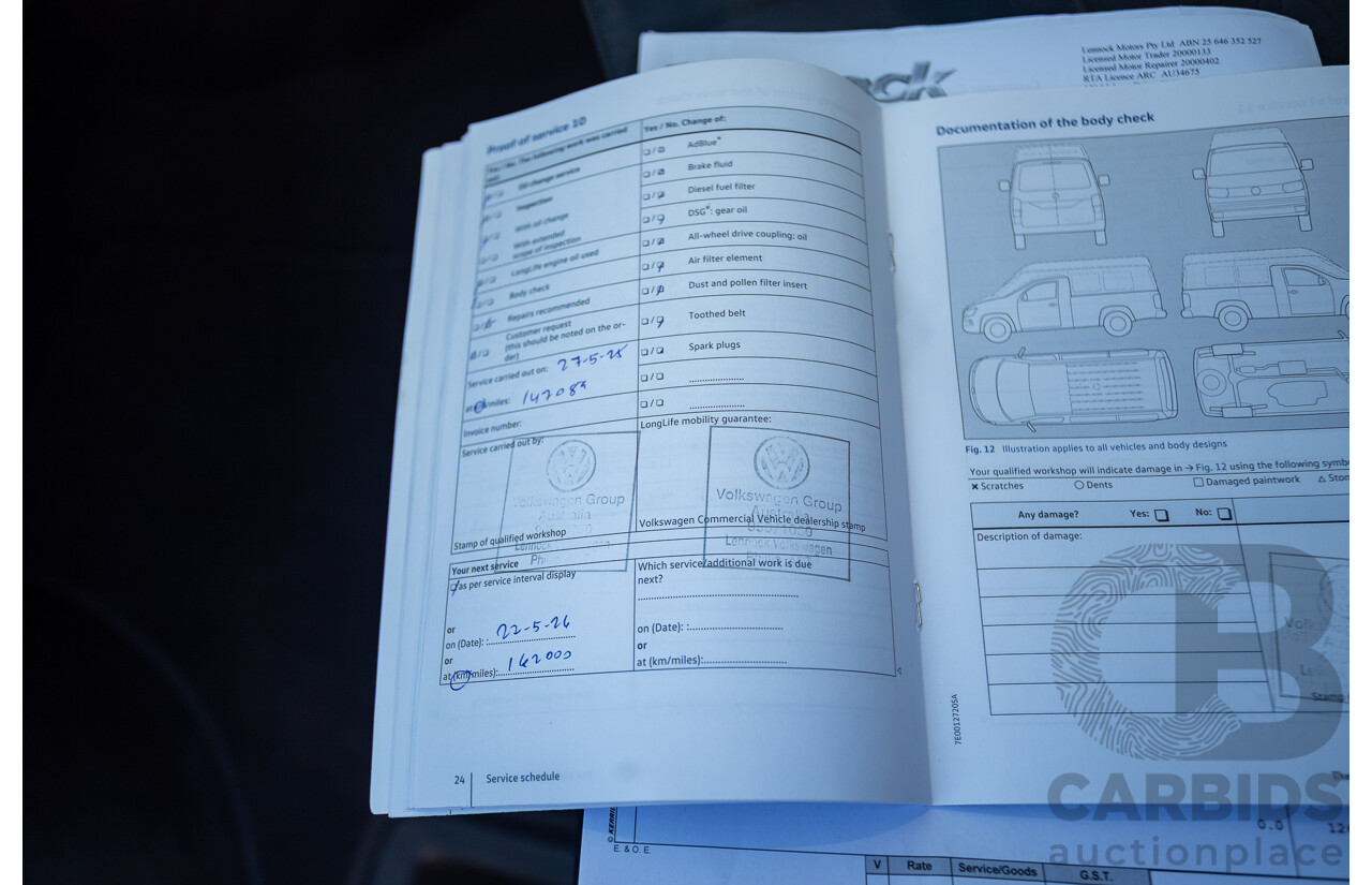 05/2017 Volkswagen Multivan Comfortline TDI340 T6 MY17.5 4D Wagon Acapulco Blue Metallic 2.0L Turbo Diesel - 7 Seats