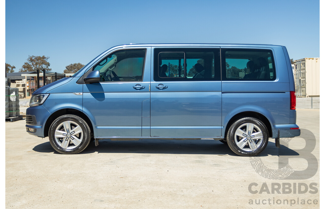 05/2017 Volkswagen Multivan Comfortline TDI340 T6 MY17.5 4D Wagon Acapulco Blue Metallic 2.0L Turbo Diesel - 7 Seats