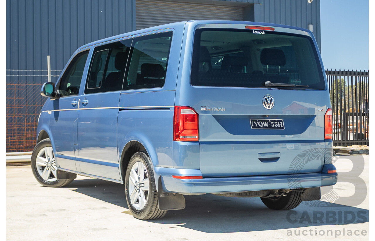 05/2017 Volkswagen Multivan Comfortline TDI340 T6 MY17.5 4D Wagon Acapulco Blue Metallic 2.0L Turbo Diesel - 7 Seats