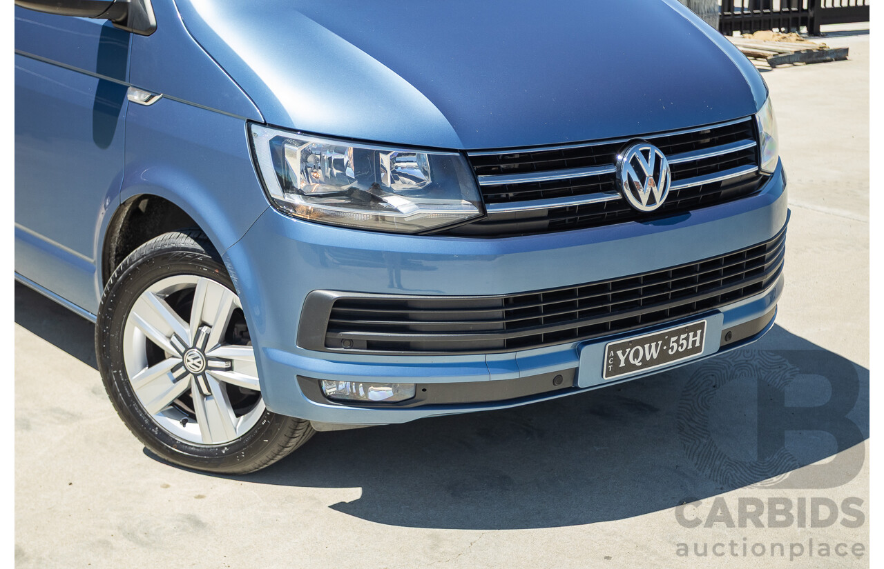 05/2017 Volkswagen Multivan Comfortline TDI340 T6 MY17.5 4D Wagon Acapulco Blue Metallic 2.0L Turbo Diesel - 7 Seats