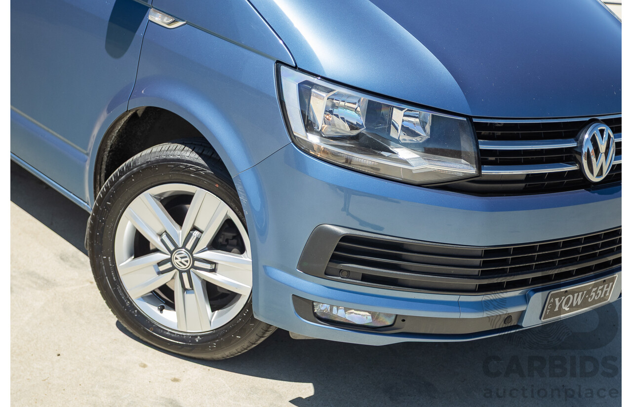 05/2017 Volkswagen Multivan Comfortline TDI340 T6 MY17.5 4D Wagon Acapulco Blue Metallic 2.0L Turbo Diesel - 7 Seats