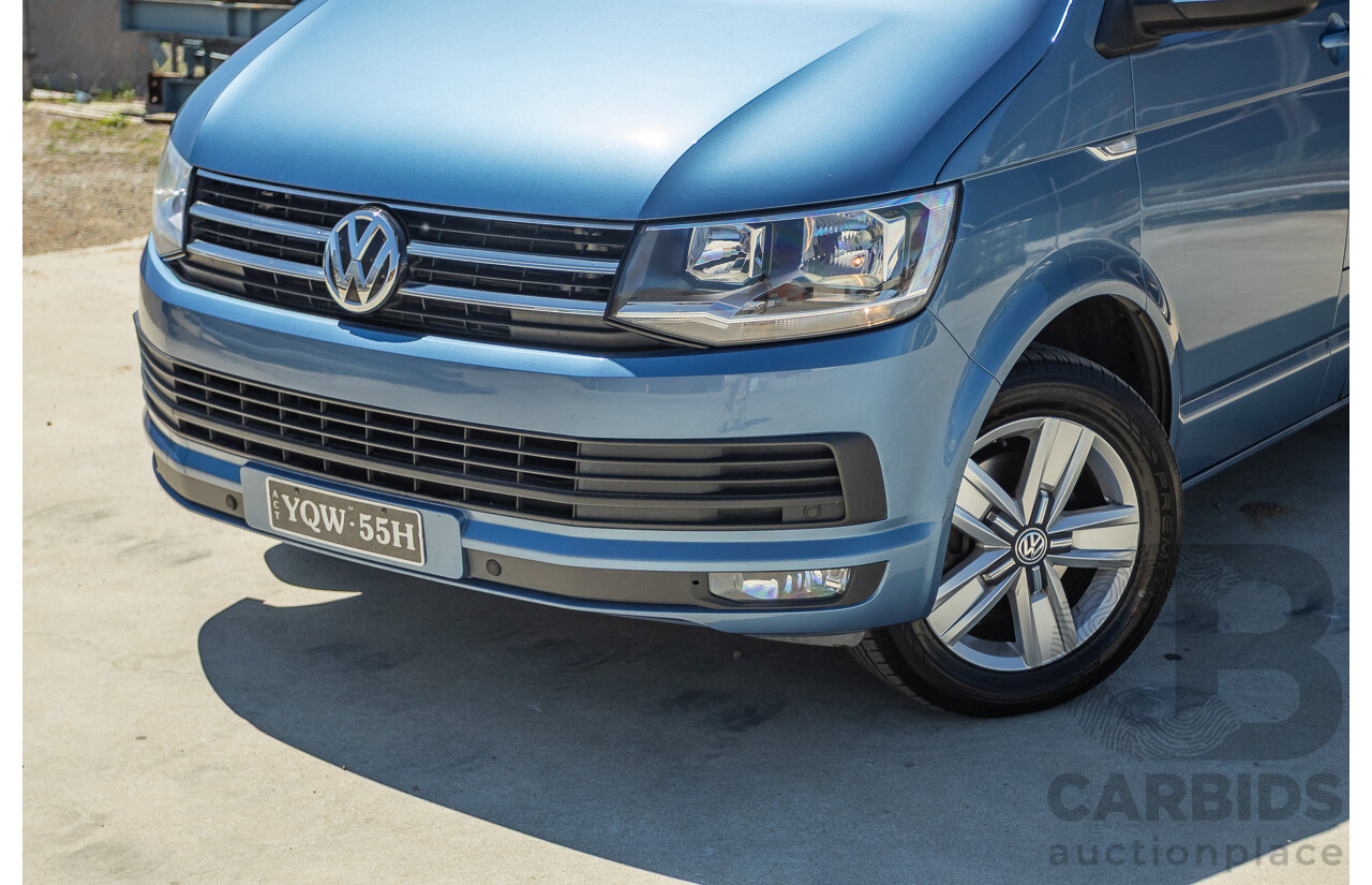 05/2017 Volkswagen Multivan Comfortline TDI340 T6 MY17.5 4D Wagon Acapulco Blue Metallic 2.0L Turbo Diesel - 7 Seats