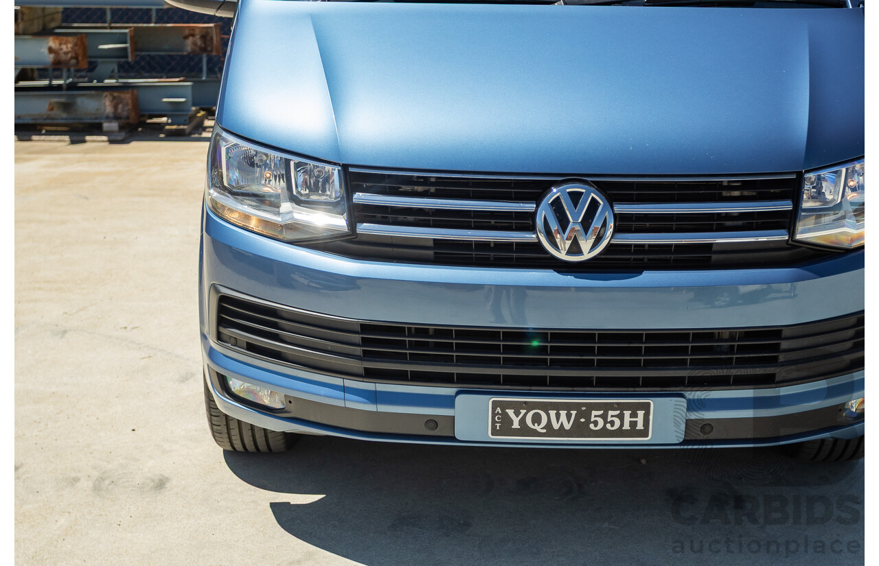 05/2017 Volkswagen Multivan Comfortline TDI340 T6 MY17.5 4D Wagon Acapulco Blue Metallic 2.0L Turbo Diesel - 7 Seats