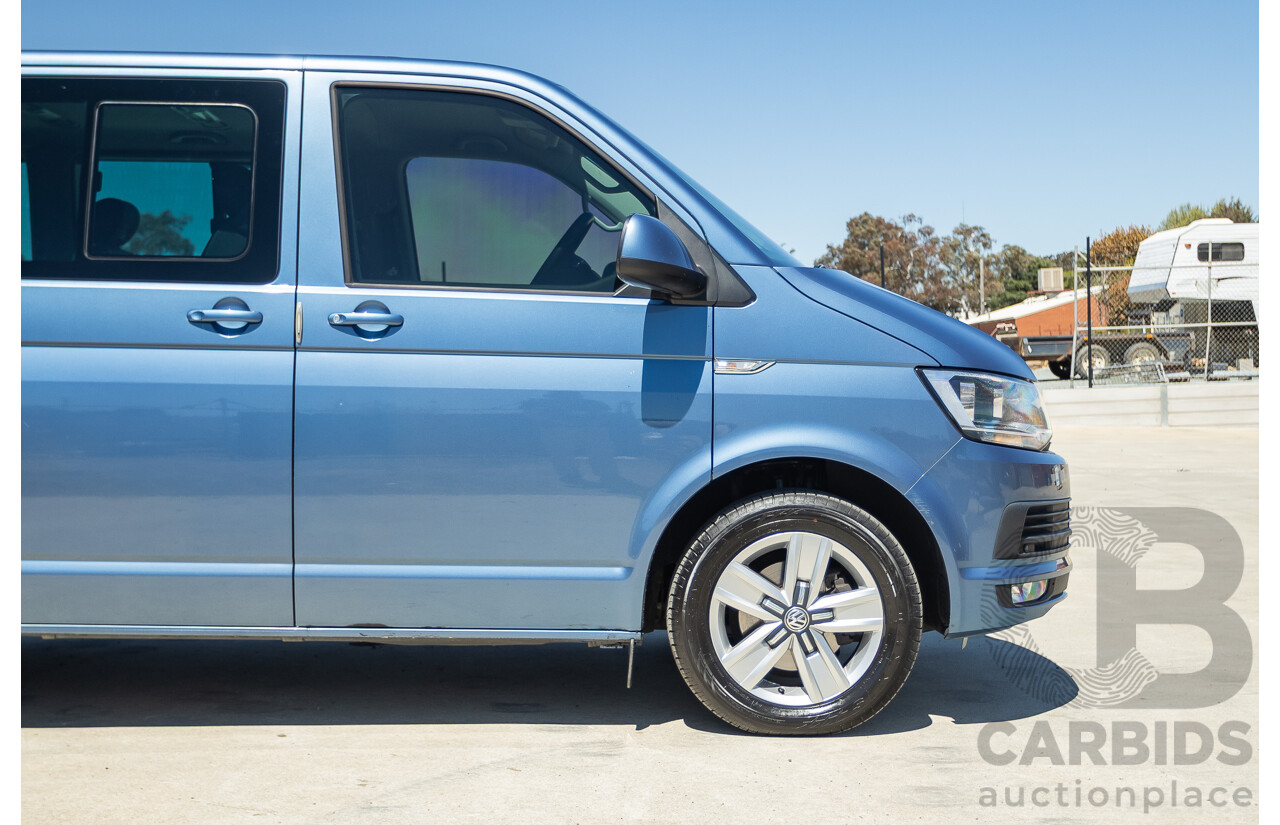 05/2017 Volkswagen Multivan Comfortline TDI340 T6 MY17.5 4D Wagon Acapulco Blue Metallic 2.0L Turbo Diesel - 7 Seats