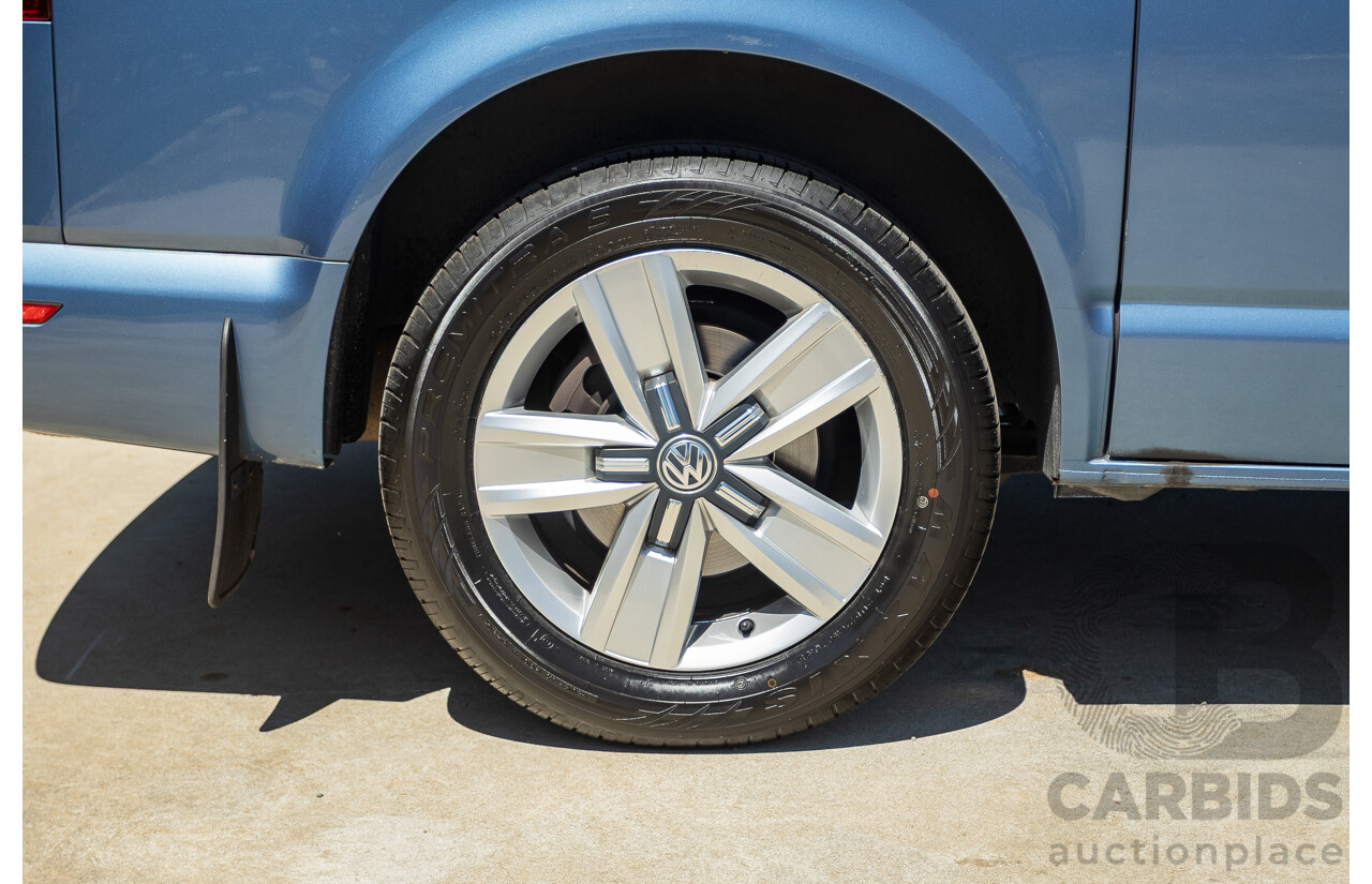 05/2017 Volkswagen Multivan Comfortline TDI340 T6 MY17.5 4D Wagon Acapulco Blue Metallic 2.0L Turbo Diesel - 7 Seats