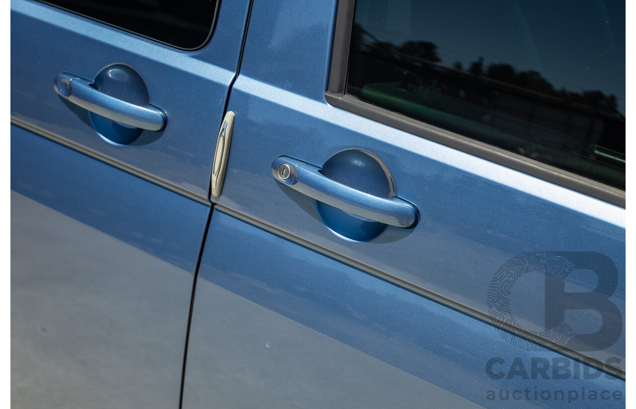 05/2017 Volkswagen Multivan Comfortline TDI340 T6 MY17.5 4D Wagon Acapulco Blue Metallic 2.0L Turbo Diesel - 7 Seats