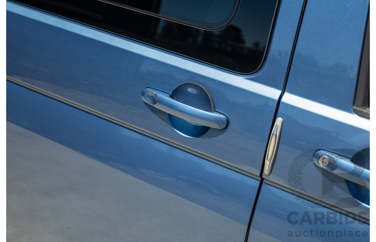 05/2017 Volkswagen Multivan Comfortline TDI340 T6 MY17.5 4D Wagon Acapulco Blue Metallic 2.0L Turbo Diesel - 7 Seats