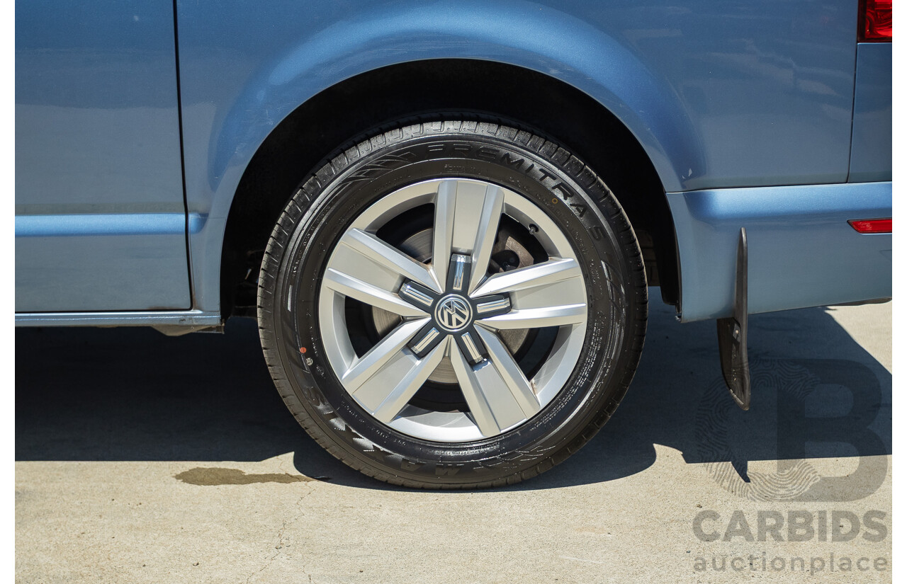 05/2017 Volkswagen Multivan Comfortline TDI340 T6 MY17.5 4D Wagon Acapulco Blue Metallic 2.0L Turbo Diesel - 7 Seats