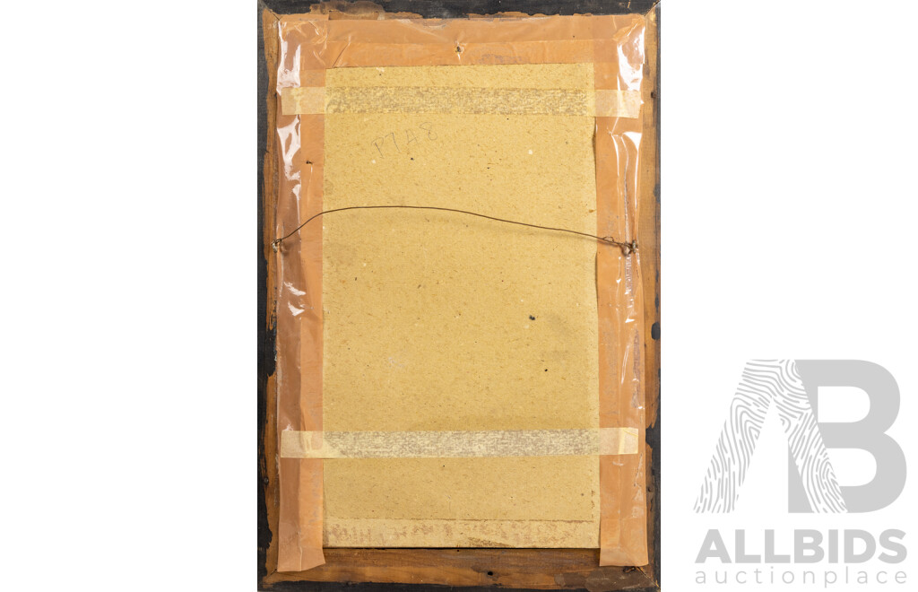 Leonard Beck, (20th Century, Australian, 1890-1975), Alsatian (c1929), Wonderful Antique Editioned and Signed Original Etching, 43 x 30 cm (frame)