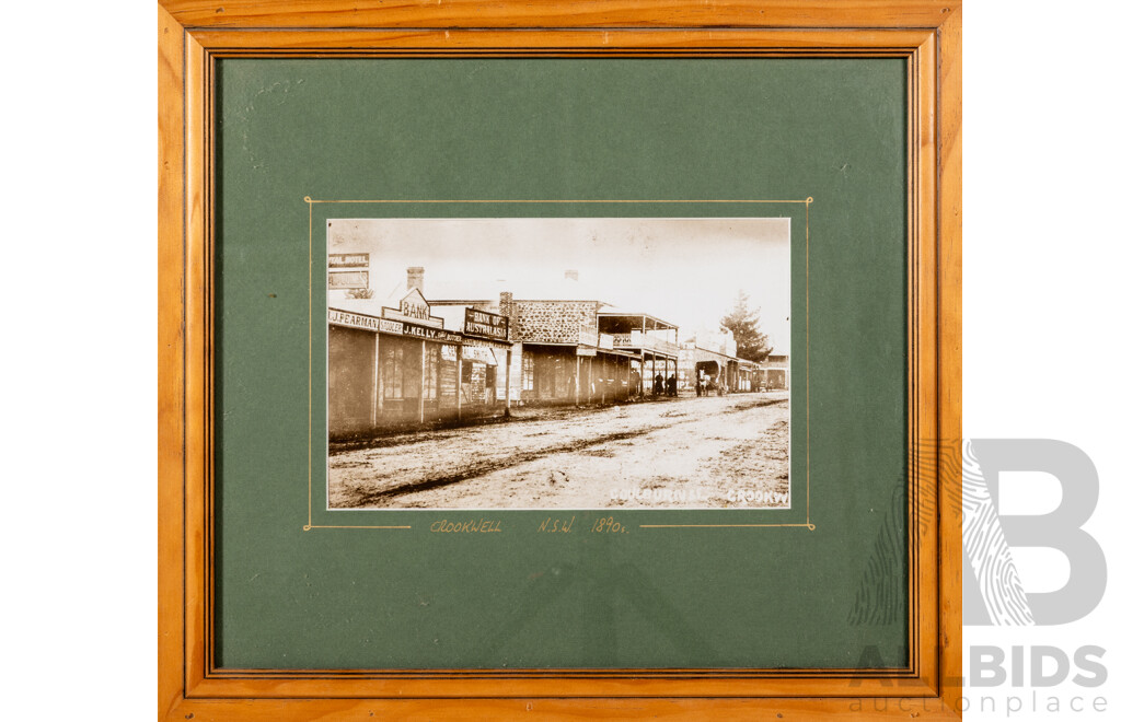Artists Unknown (20th Century), Crookwell Railway Station in Snow, NSW (1904) & Crookwell, NSW (1890s), Pair of Reproduction Historical Photographic Prints After Originals, 39 x 43 cm (frames) (2)