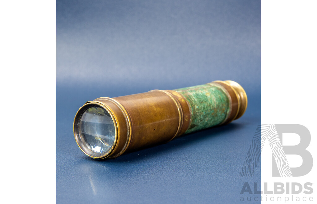 Vintage Five Part Nautical Telescope by W.E Toose, George Street Sydney
