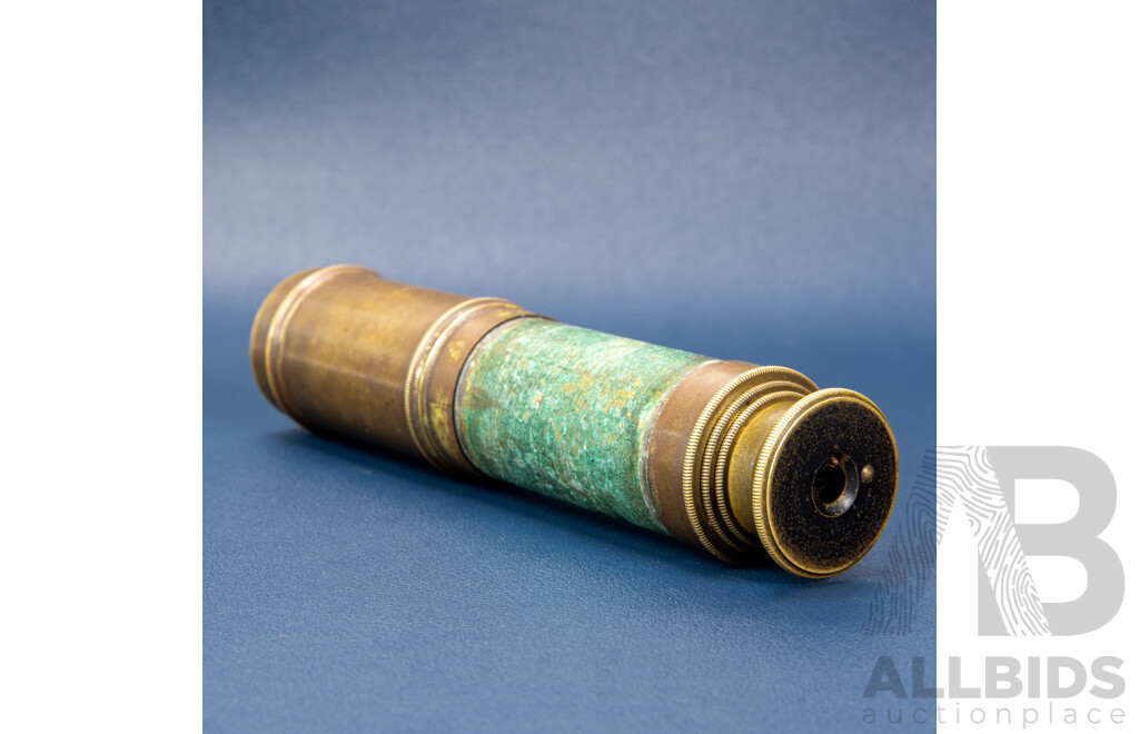 Vintage Five Part Nautical Telescope by W.E Toose, George Street Sydney