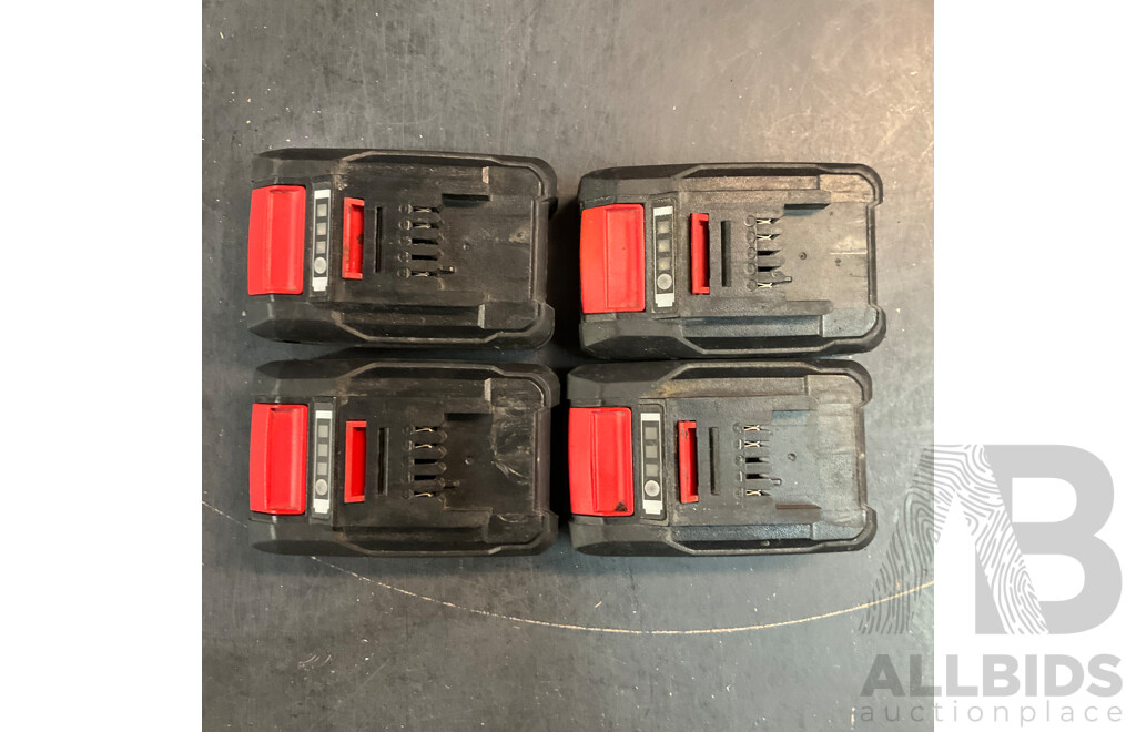 OZITO Power Xchange Power Tools - Impact Driver ,Cordless Drill, Workshop Blower, Cordless Blower with 4 Batteries and 1x Charger