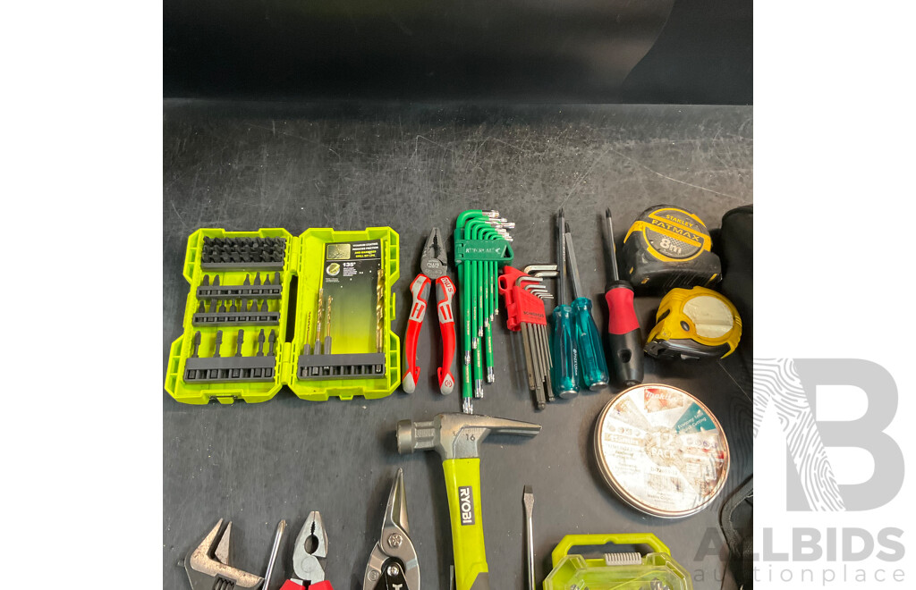 Assorted Hand Tools in the Carry Bag