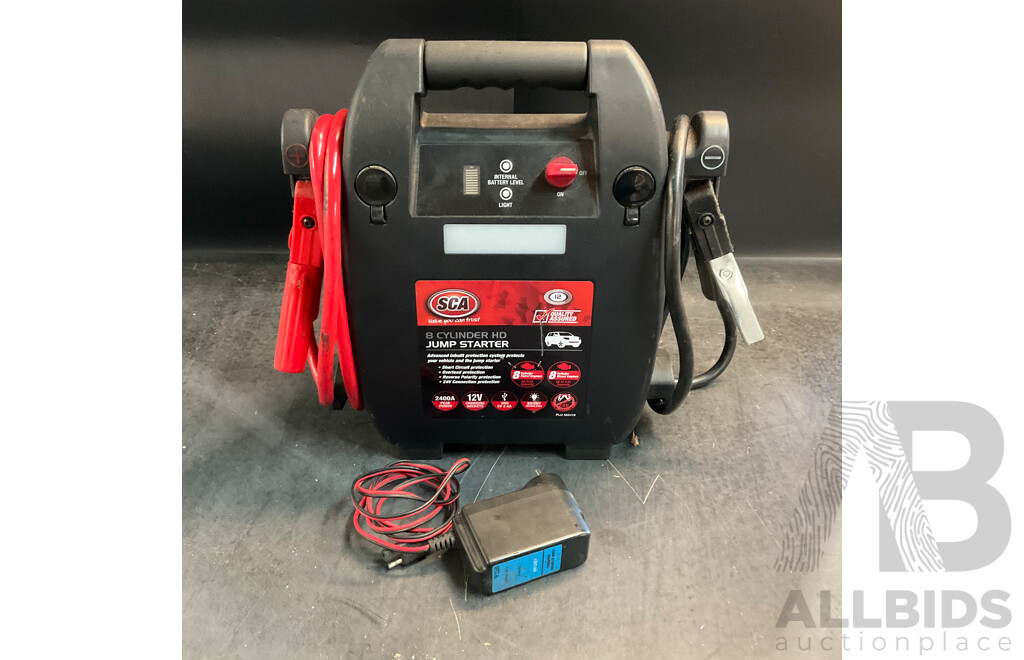 SCA 8 Cylinder HD Jump Starter