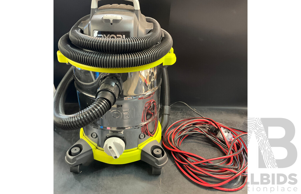 RYOBI 30L Wet & Dry Vacum Cleaner with Heavy Duty Extendtion Cord