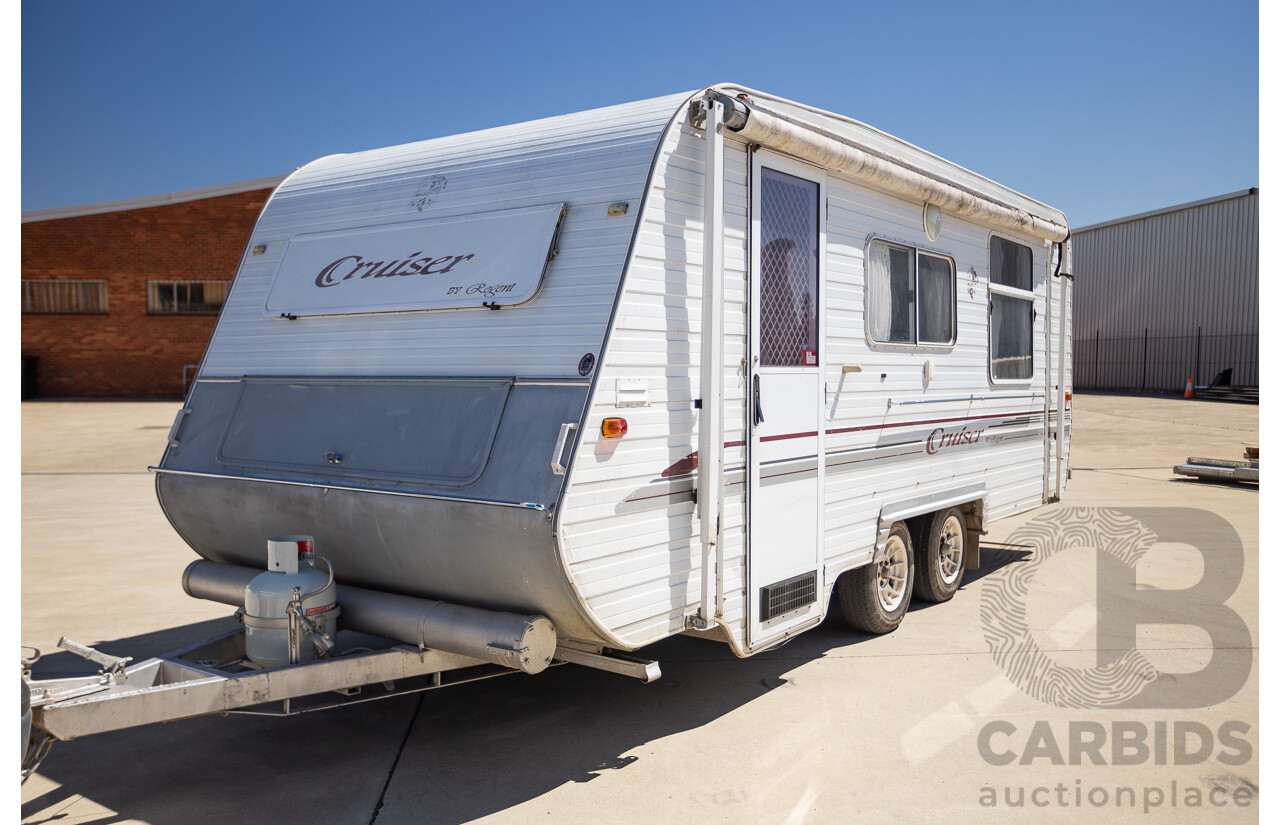 08/2001 Regent Cruiser 19ft Caravan Trailer  - White