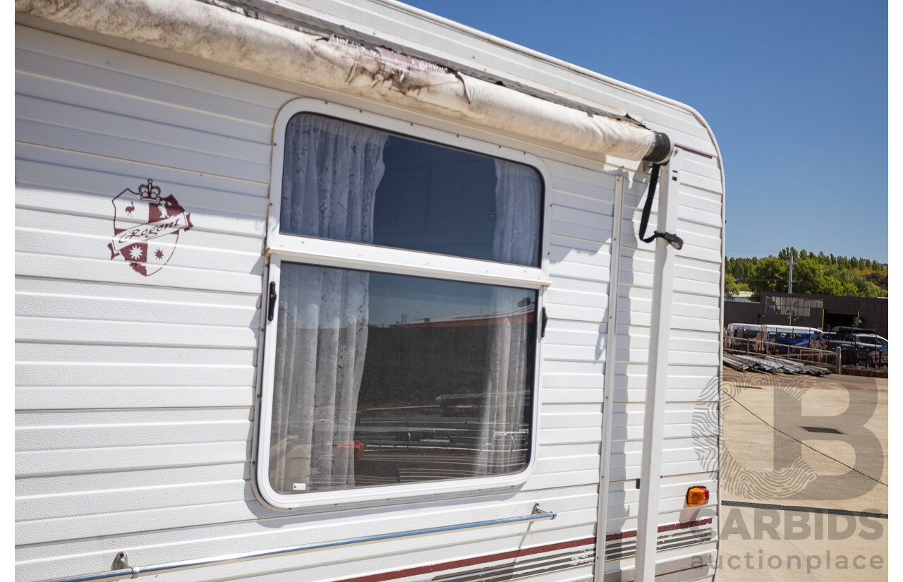 08/2001 Regent Cruiser 19ft Caravan Trailer  - White
