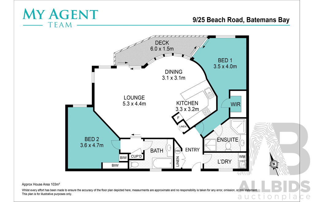 Batemans Bay 2 Night Stay at Spinnaker Reach, Unit 9 - Valued at 1,020