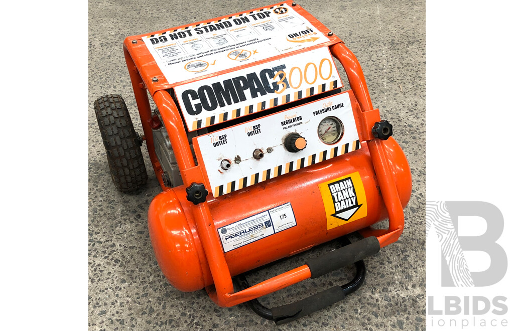 Compact 3000 Roll Cage Electric Air Compressor