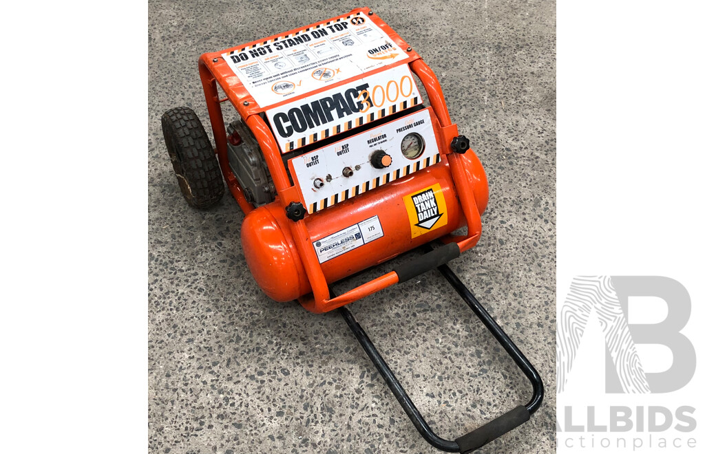 Compact 3000 Roll Cage Electric Air Compressor