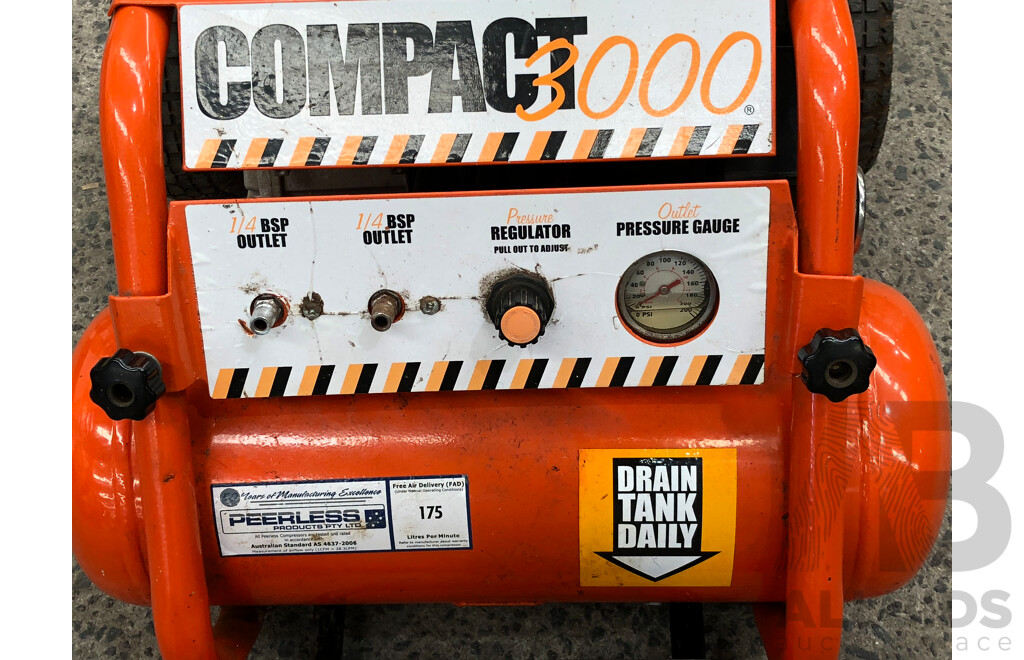 Compact 3000 Roll Cage Electric Air Compressor