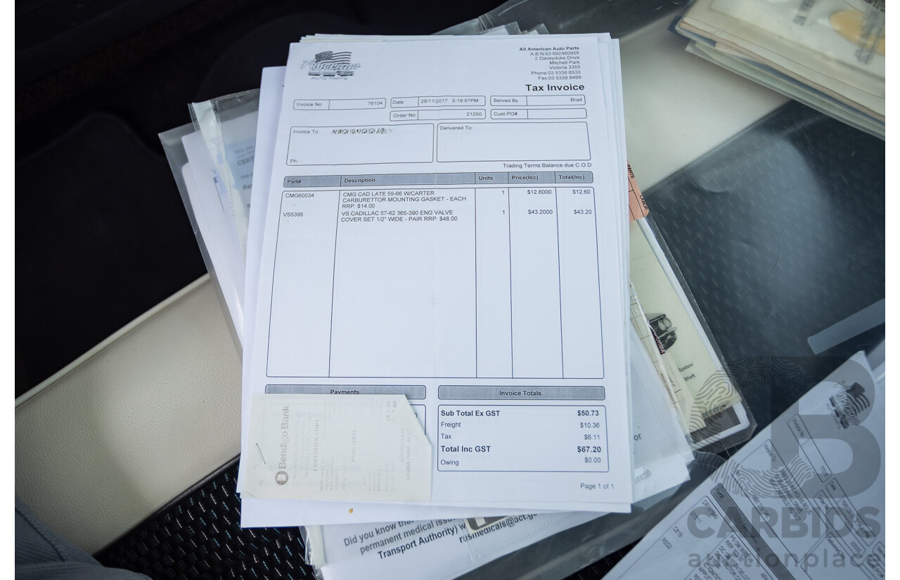 01/1961 Cadillac DeVille Short Deck 4d Sedan Olympic White V8 6.4L