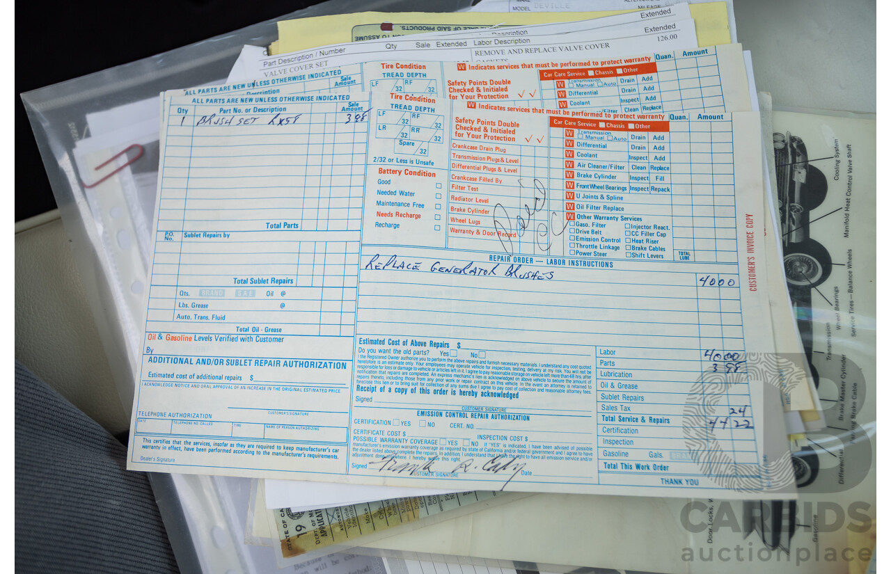 01/1961 Cadillac DeVille Short Deck 4d Sedan Olympic White V8 6.4L