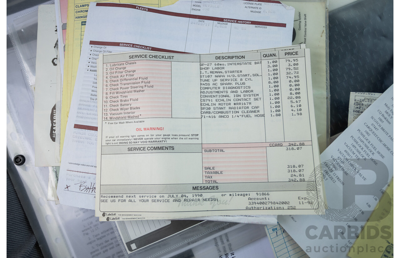 01/1961 Cadillac DeVille Short Deck 4d Sedan Olympic White V8 6.4L