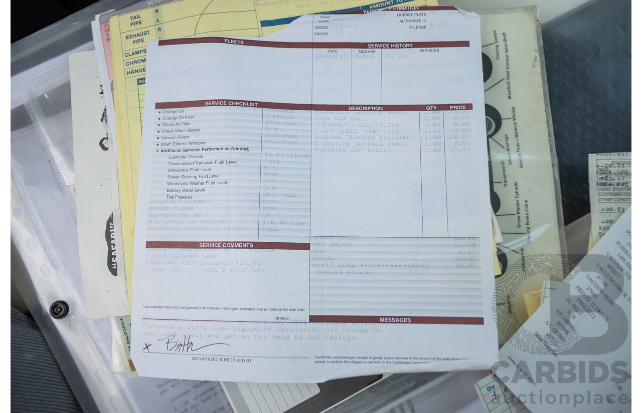 01/1961 Cadillac DeVille Short Deck 4d Sedan Olympic White V8 6.4L