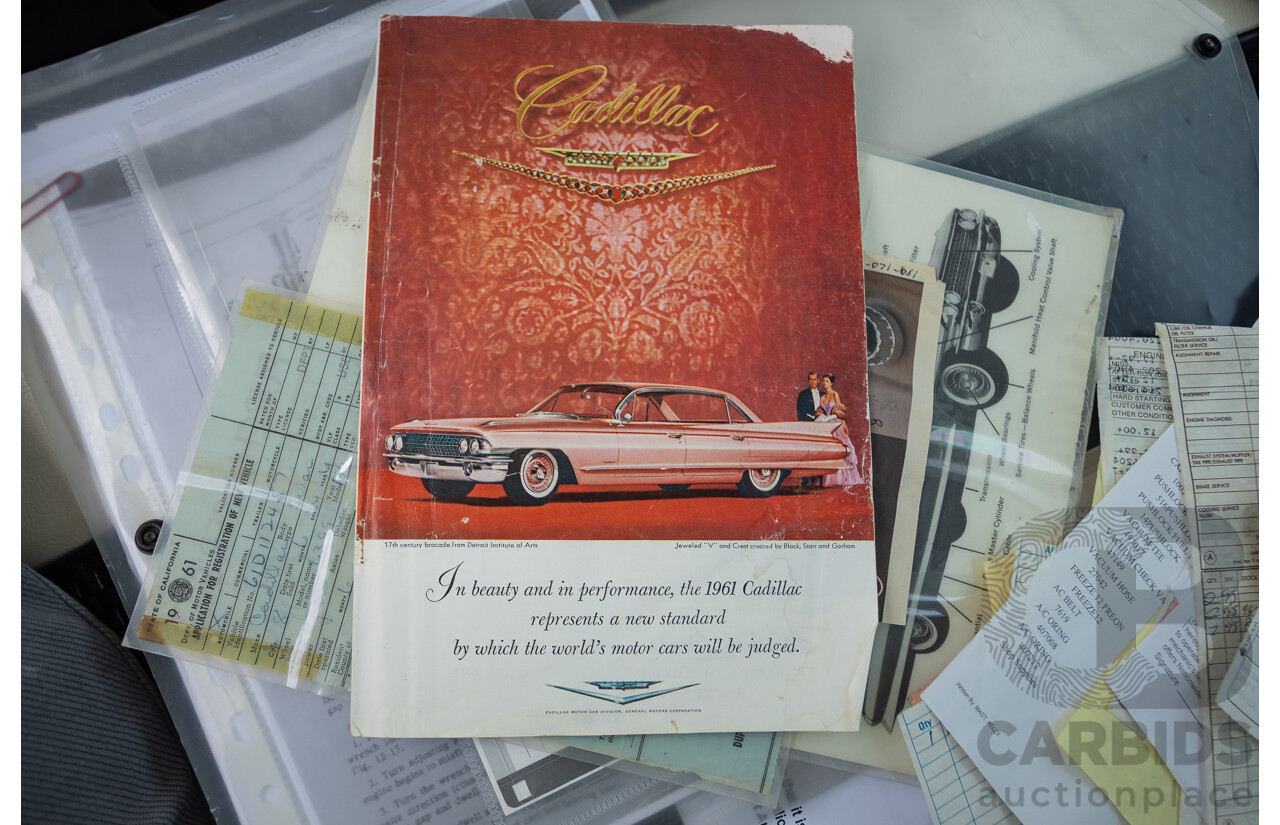 01/1961 Cadillac DeVille Short Deck 4d Sedan Olympic White V8 6.4L