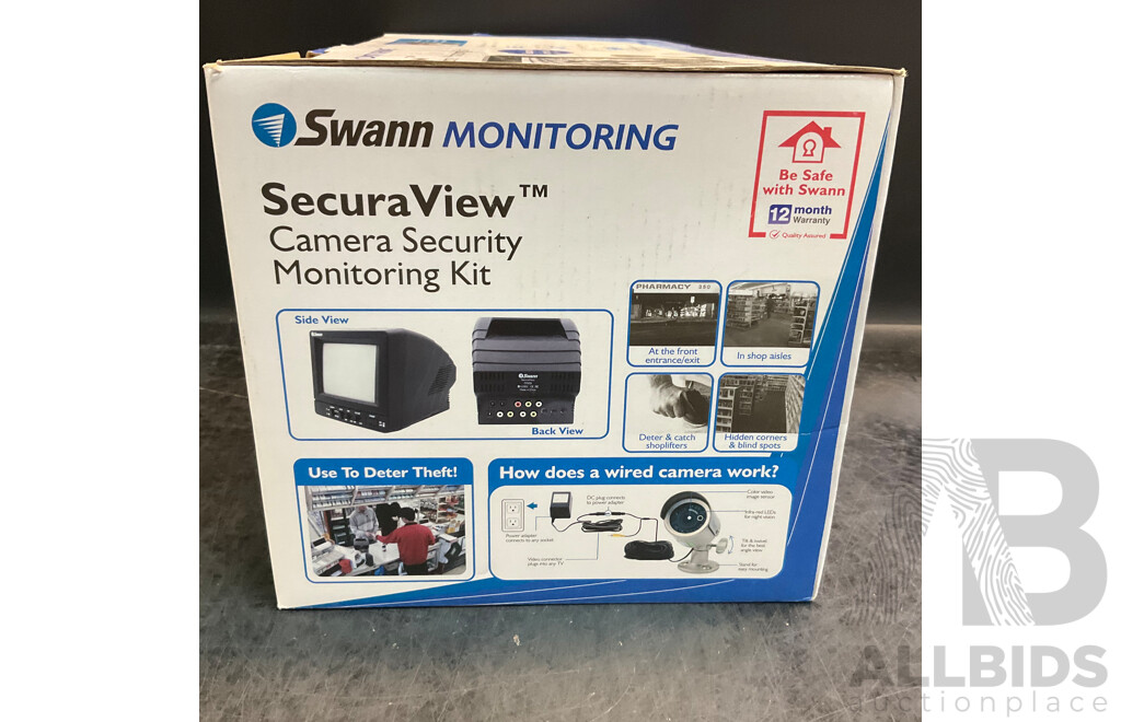 Swann Wireless Door Chime Twin Pack & SecuraView Camera Security Monitoring Kit - Lot of 2