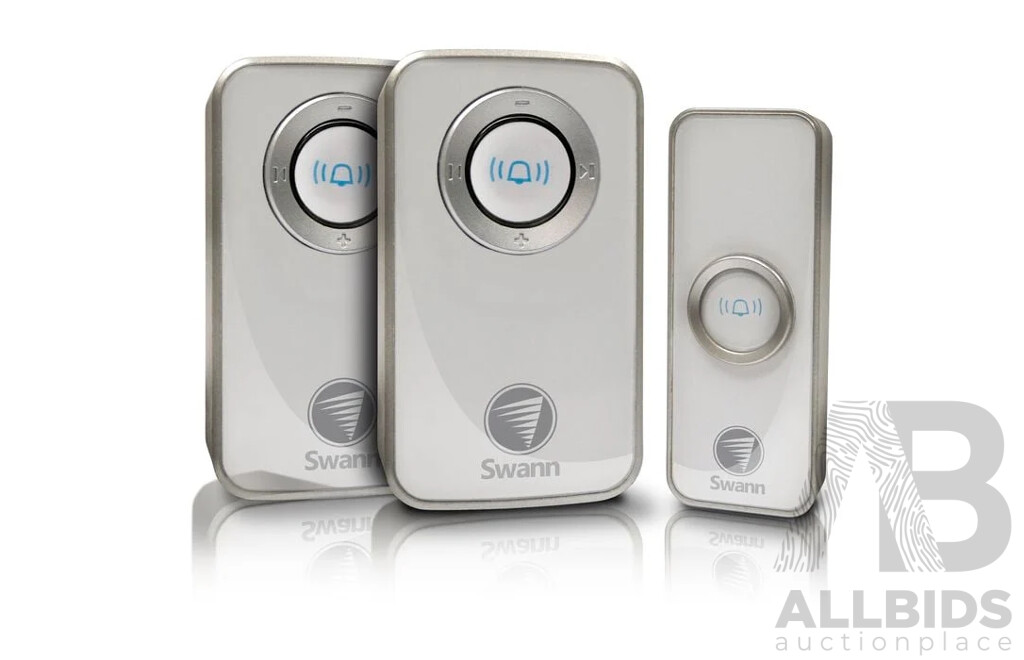 Swann Wireless Door Chime Twin Pack & SecuraView Camera Security Monitoring Kit - Lot of 2