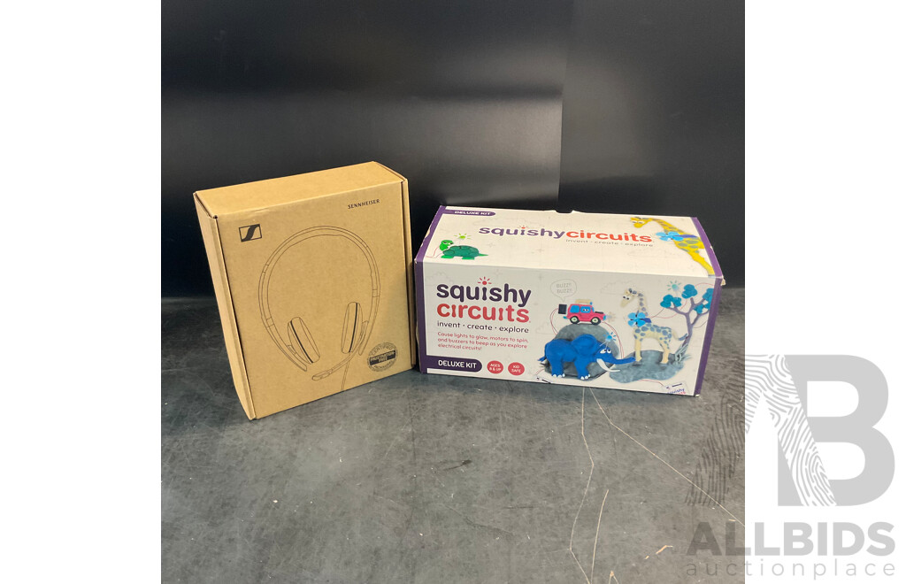 Squish Circuits Deluxe Kit & SENNHEISER VOIP Headset - Lot of 2