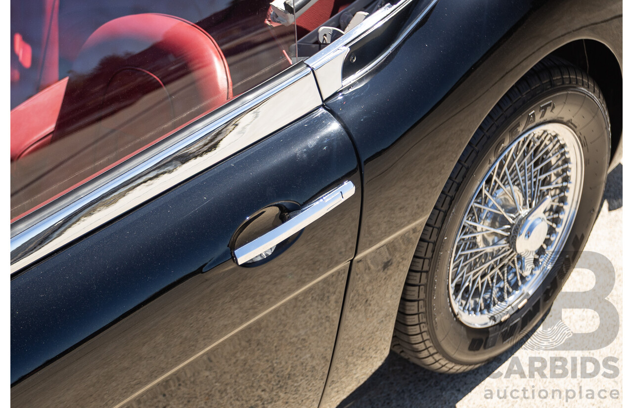 1/1964 Austin Healey 3000 MKIII BJ8 Phase 1 2+2 2d Convertible Black 2.9L