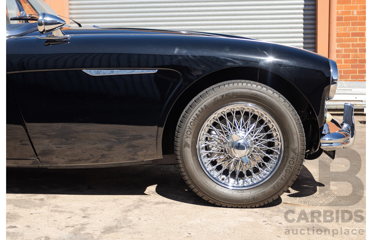 1/1964 Austin Healey 3000 MKIII BJ8 Phase 1 2+2 2d Convertible Black 2.9L